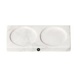 Luxurious stand for grinders made of white marble