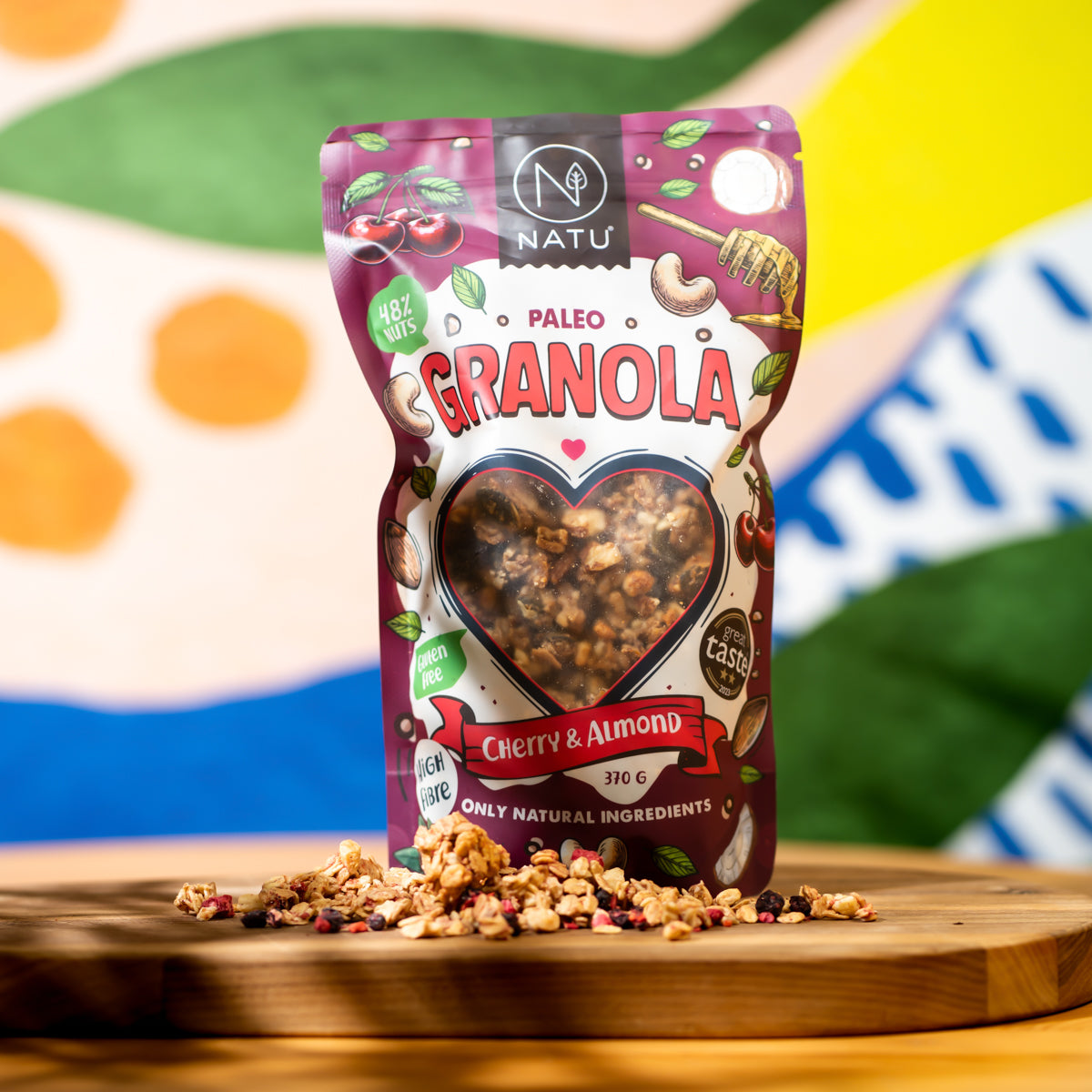 Paleo granola čerešňa a mandle 370 g