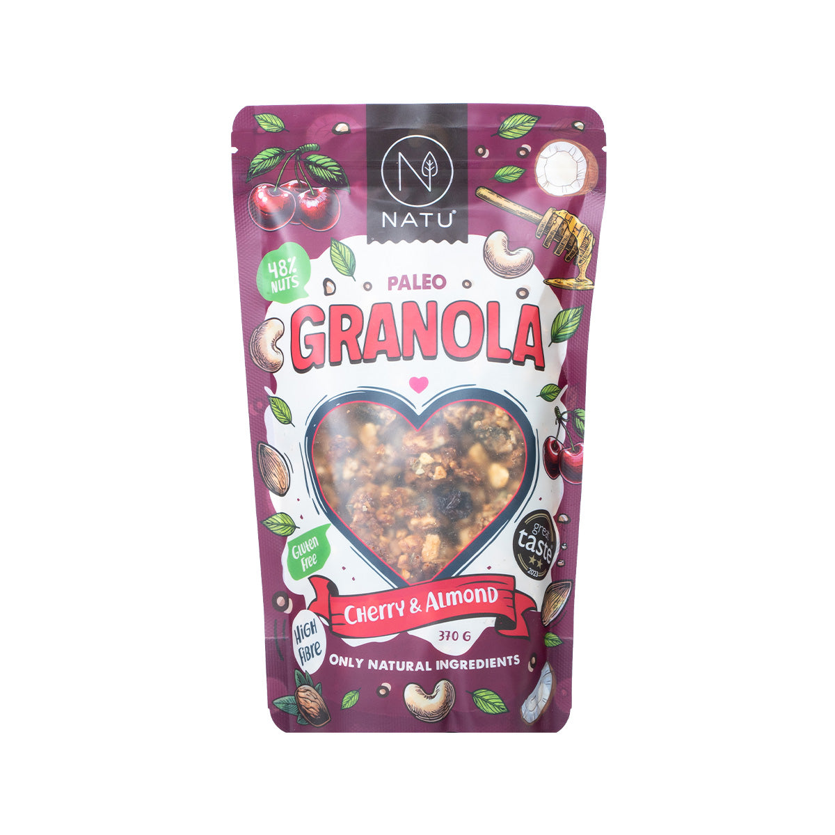 Paleo granola čerešňa a mandle 370 g