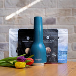 Spring promotion: rechargeable blue Grinder FinaMill + free Kampot pepper and salt for 986 CZK