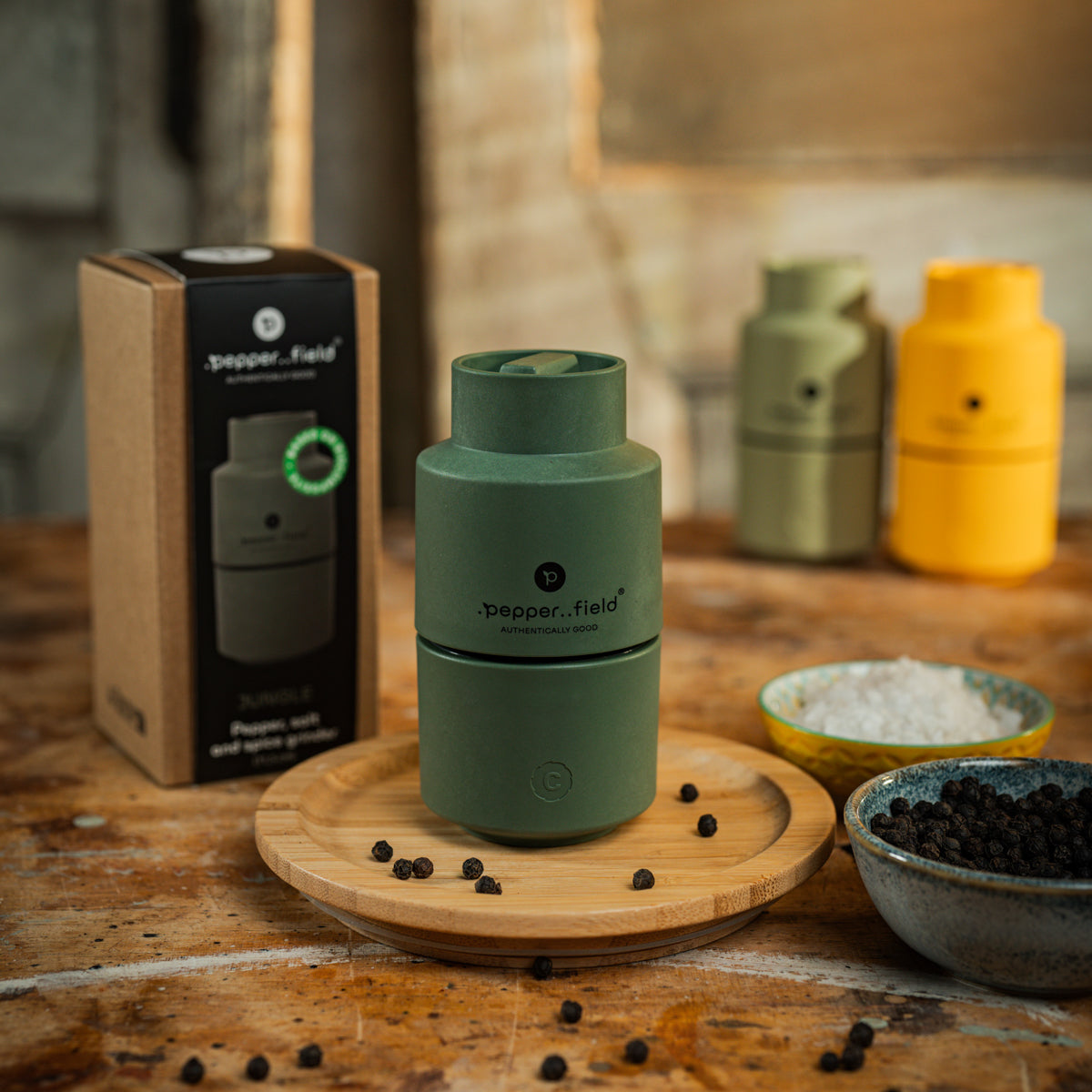 JUNGLE design grinder dark green (11.5 cm)