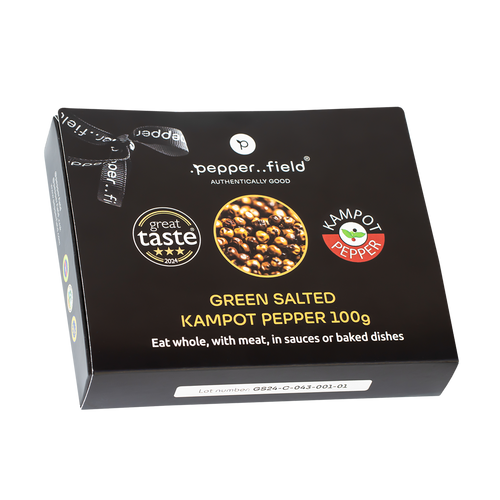 Gift Package – green Kampot  pepper in salt flower 